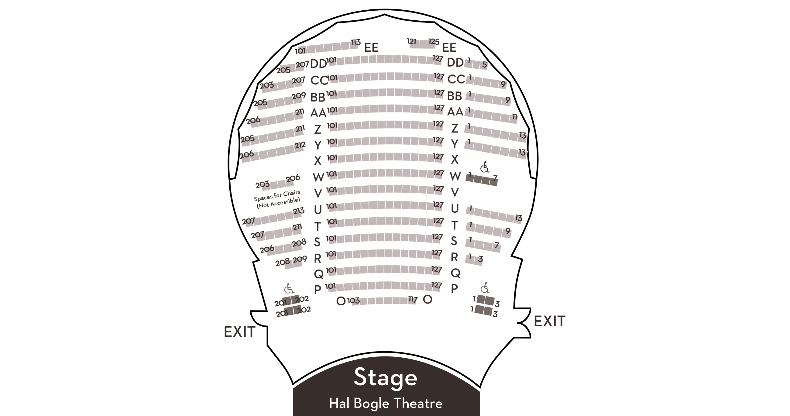 Intimate CCA 346-seat performance space