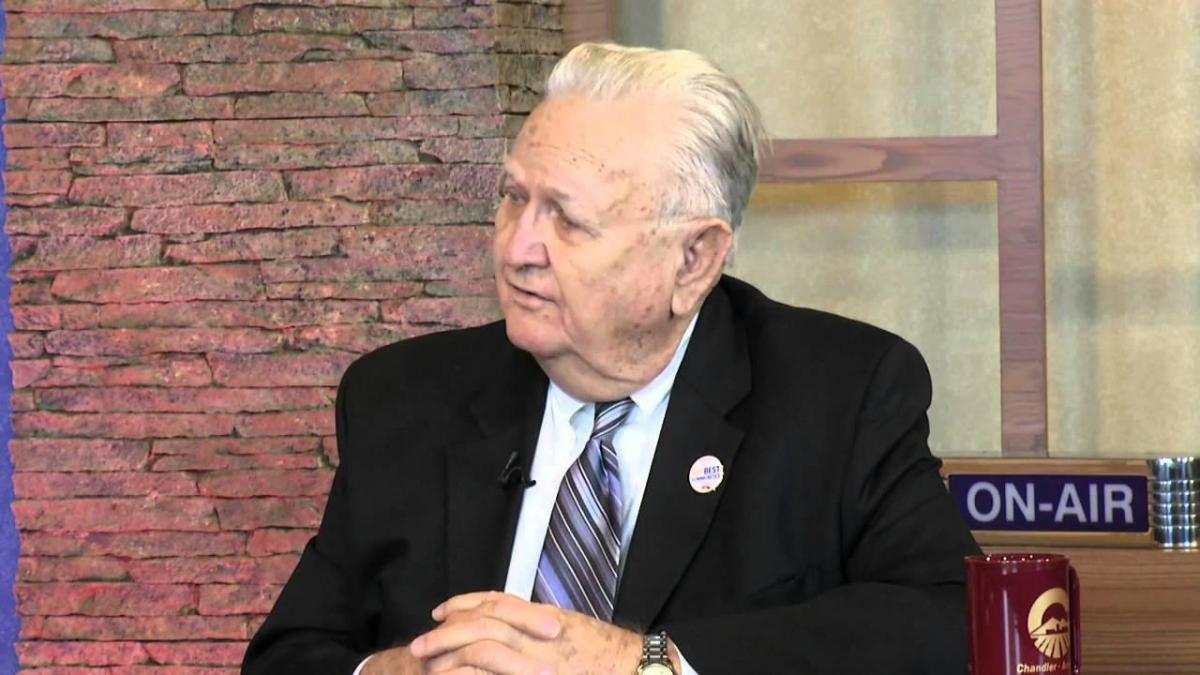 Image of Chandler's Mayor,Jerry Brooks, who was seeking to attract high tech companies to the City.