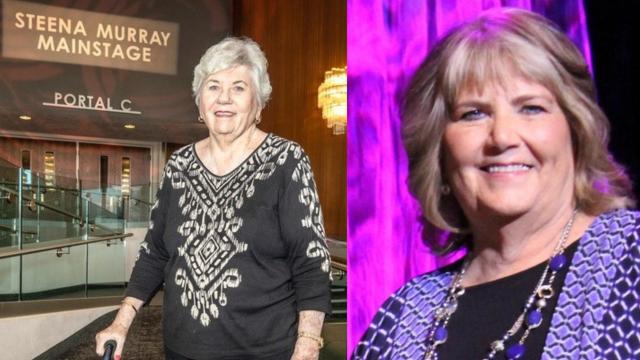 Side by side photos of Steena Murray and Linda Yarbrough, Chandler Cultural Foundations co-selectees as Board Members Emeriti