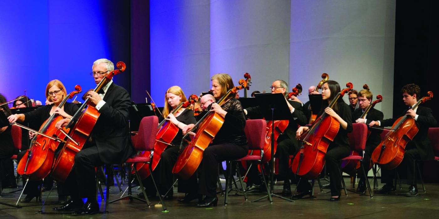 Chandler Symphony Orchestra plays on the main stage at Chandler Center for the Arts