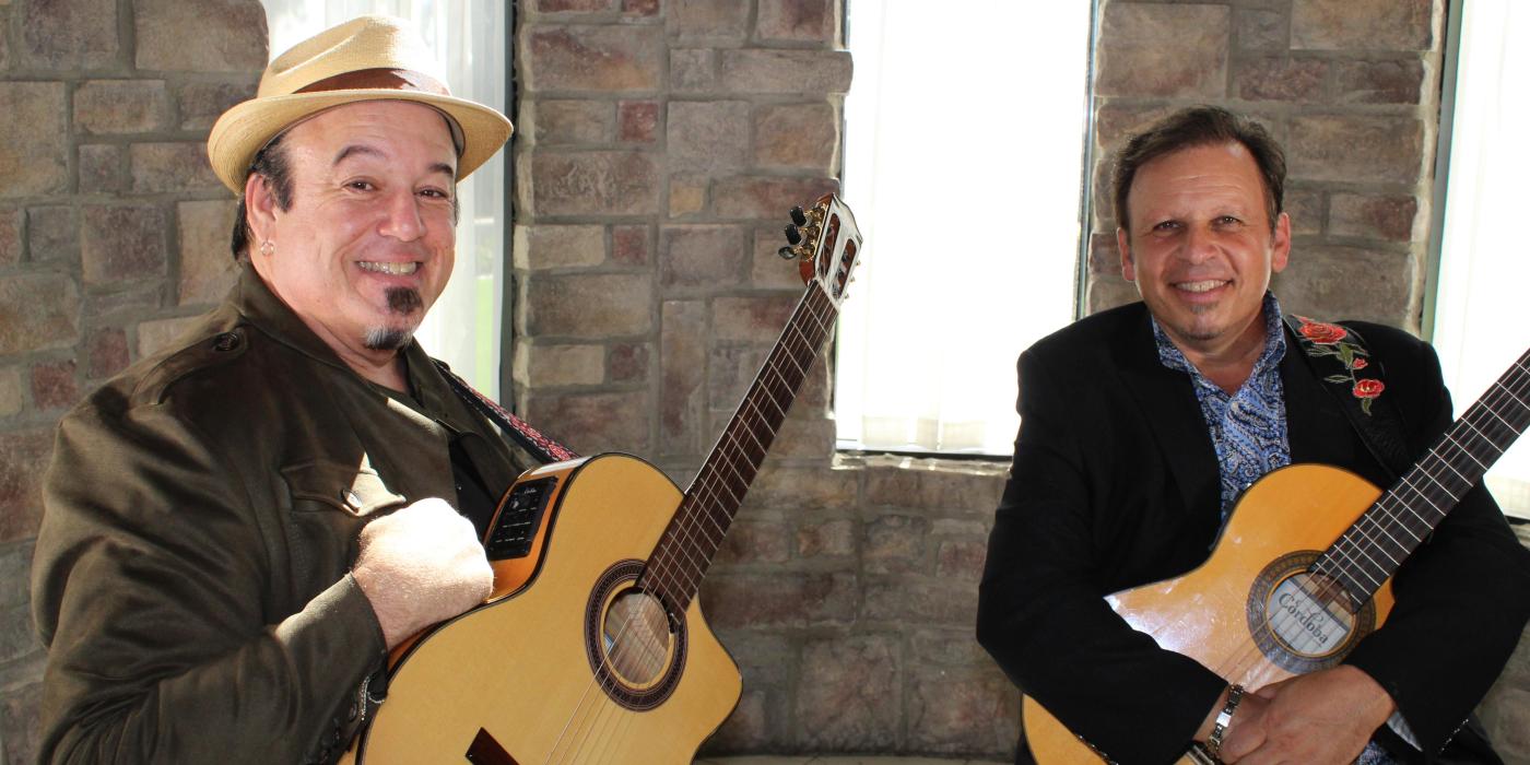 That Sahnas Brothers Trio with violinist Suzanne Lansford play an evening of beautiful mediterranean style jazz