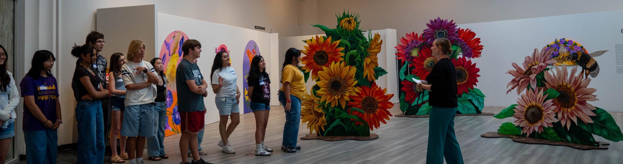 Youth Arts Council 2025 takes a tour of the Gallery