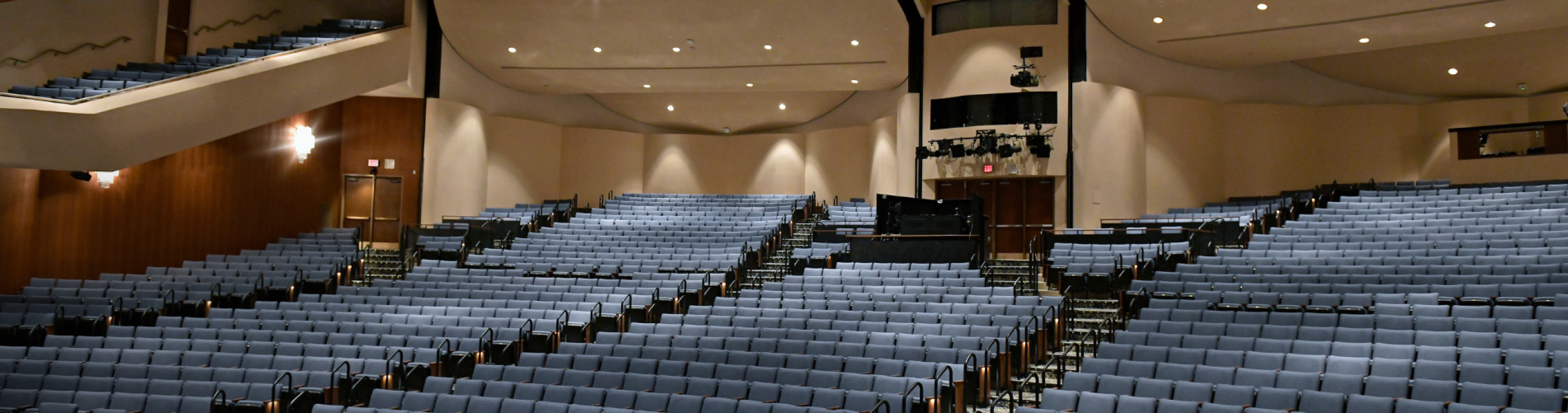 Seat view from side of the stage