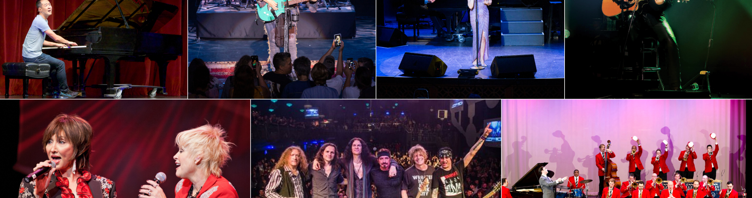 A selection of artists who have performed at CCA