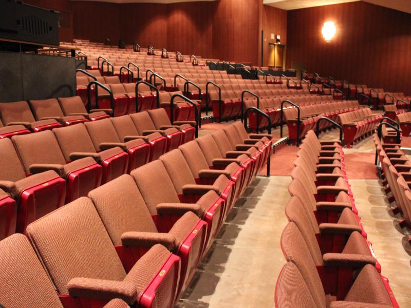 side angle of theater seating