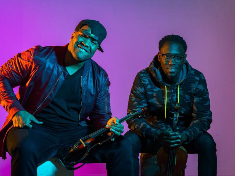 Black Violin performs for students at Chandler Center for the Arts