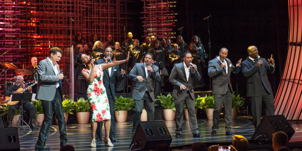 Superstars Take 6, saxophonist Kirk Whalum, Nnenna Freelon and Clint Holmes