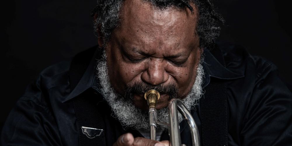 Gabriel Bey playing trumpet