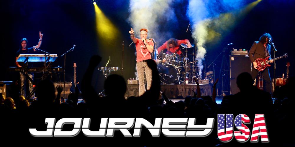 Journey USA tribute band performing on stage