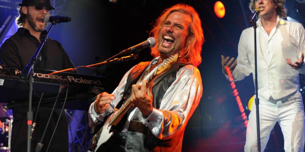 it's the quintessential tribute to the Bee Gees, offering big screen video clips, photos and dazzling imagery