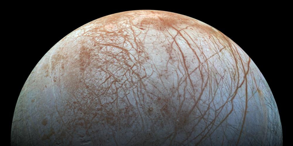 Brown and white planet