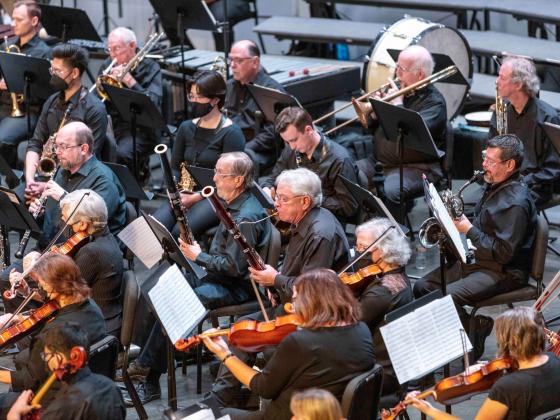 Chandler Symphony Orchestra Brings Broadway To Chandler Close up image of the winds and strings section of the symphony