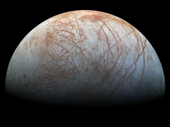 Brown and white planet