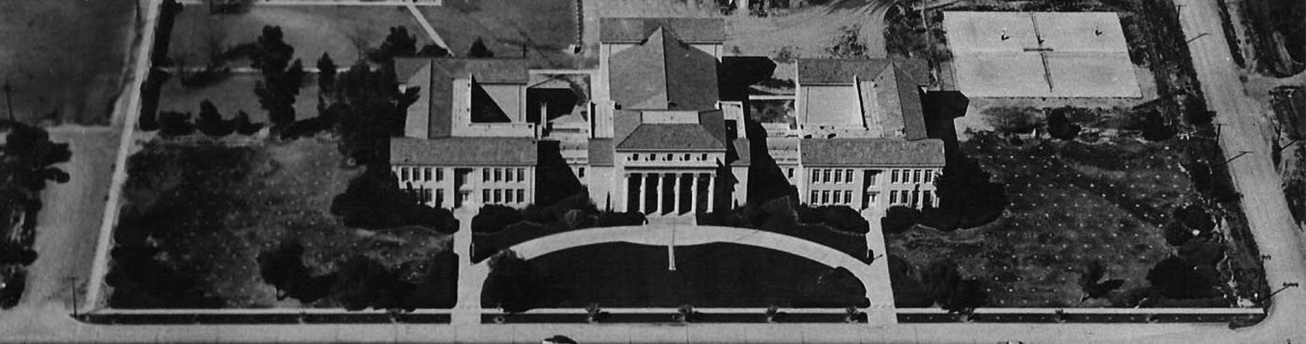 Aerial photo of Chandler High School, 1965, photo provided by Chandler Museum