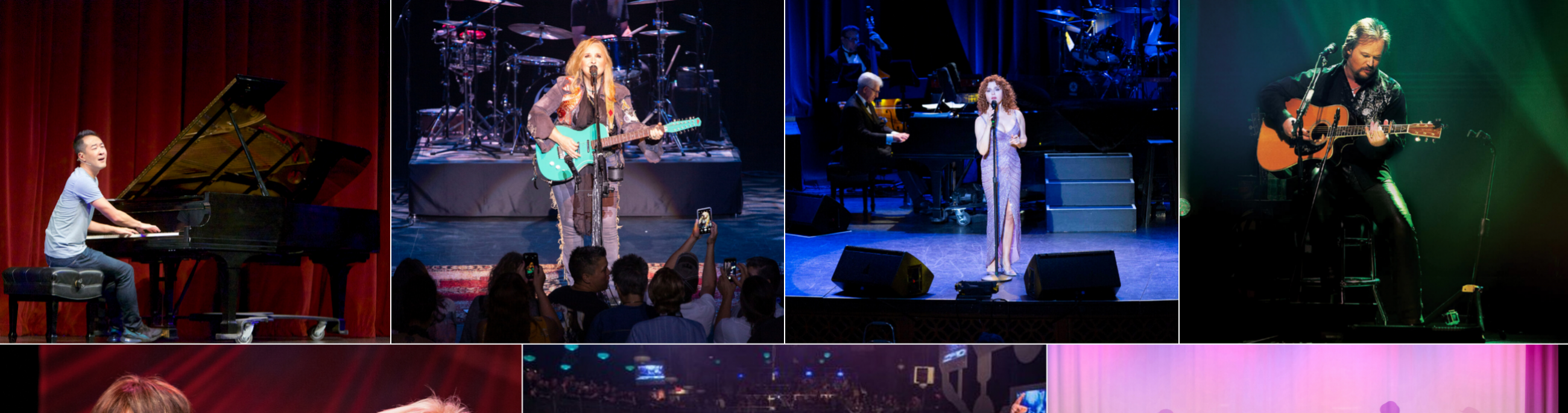 A selection of artists who have performed at CCA