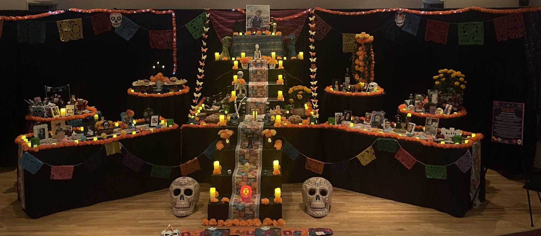 community assembled altar in the recital hall