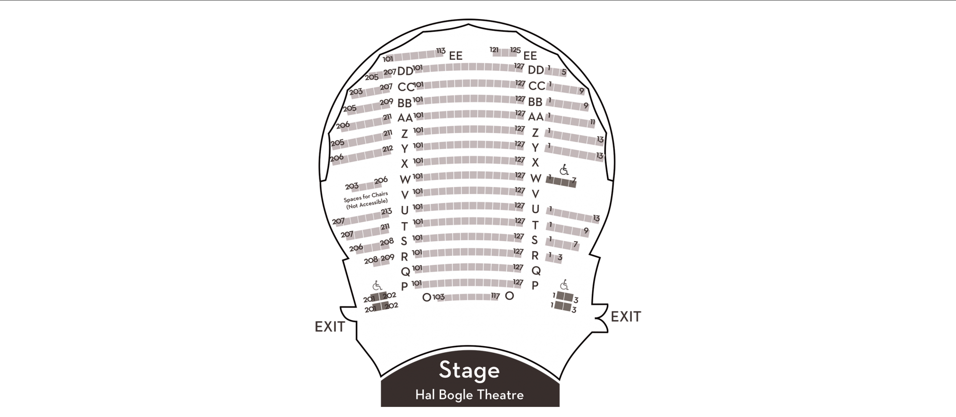 Hal Bogle Theatre seating