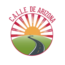 C.A.L.L.E De Arizona Logo with street leading to a sunset