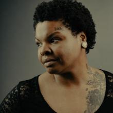 Portrait of woman looking off to the side