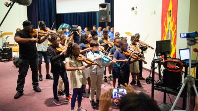 Theatre Kids presents a virtual field trip experience with Black Violin