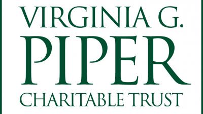 Green text on white background: Virginia G. Piper Charitable Trust