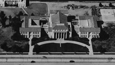Aerial photo of Chandler High School, 1965, photo provided by Chandler Museum